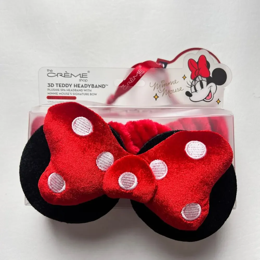 The Creme Shop Women's Disney Minnie Polka Dot 3 D Headband New In Package